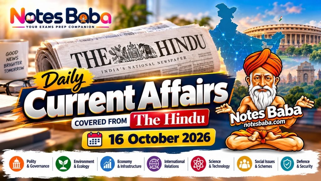 16 October 2026 - Daily Current Affairs